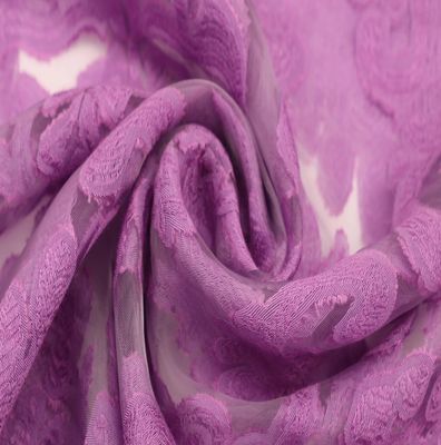 Foulard à dentelles violet