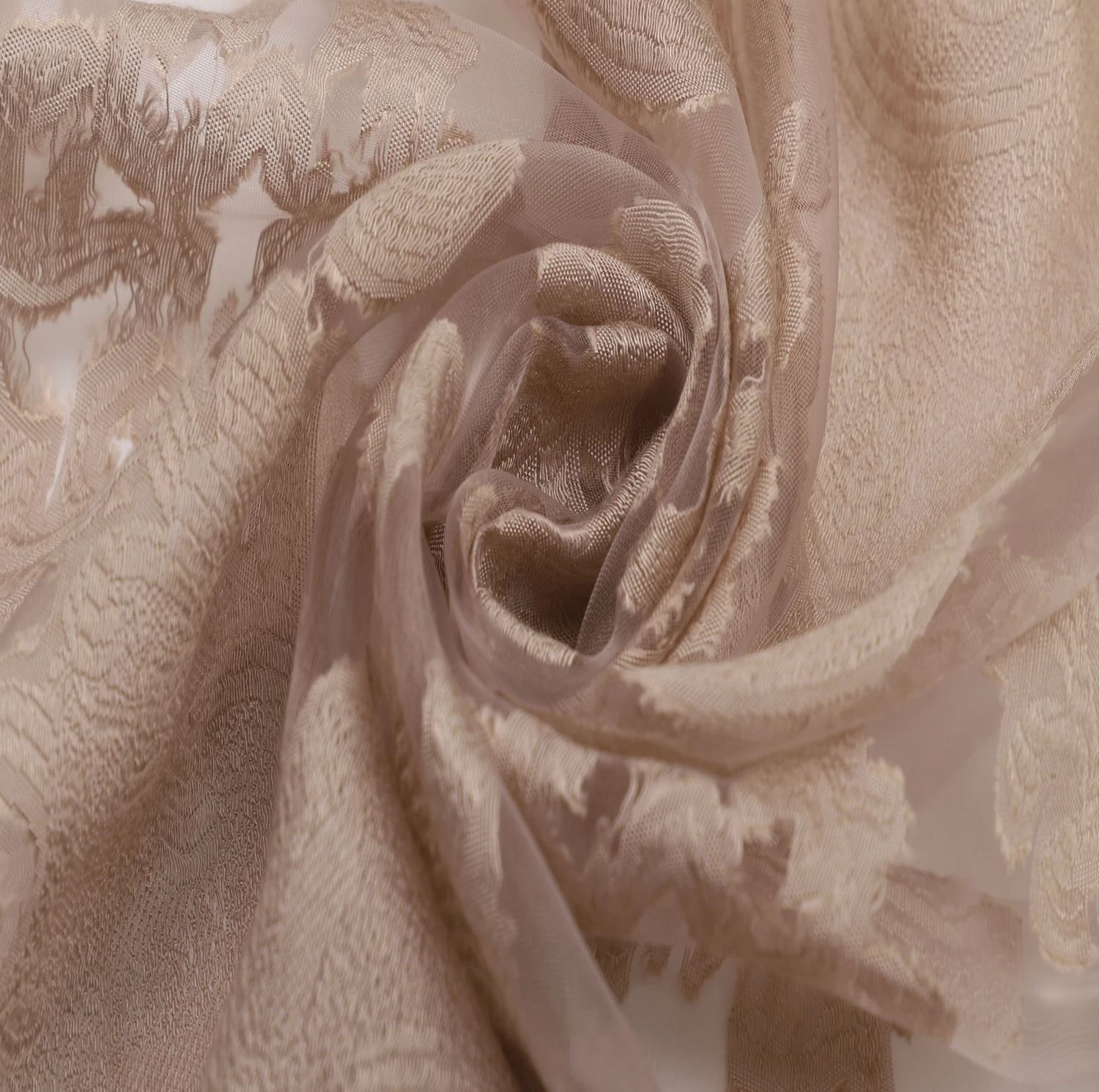 Foulard à dentelles taupe