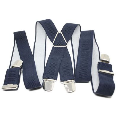 Bretelle &quot;X&quot; Elastique à pinces - Bleu