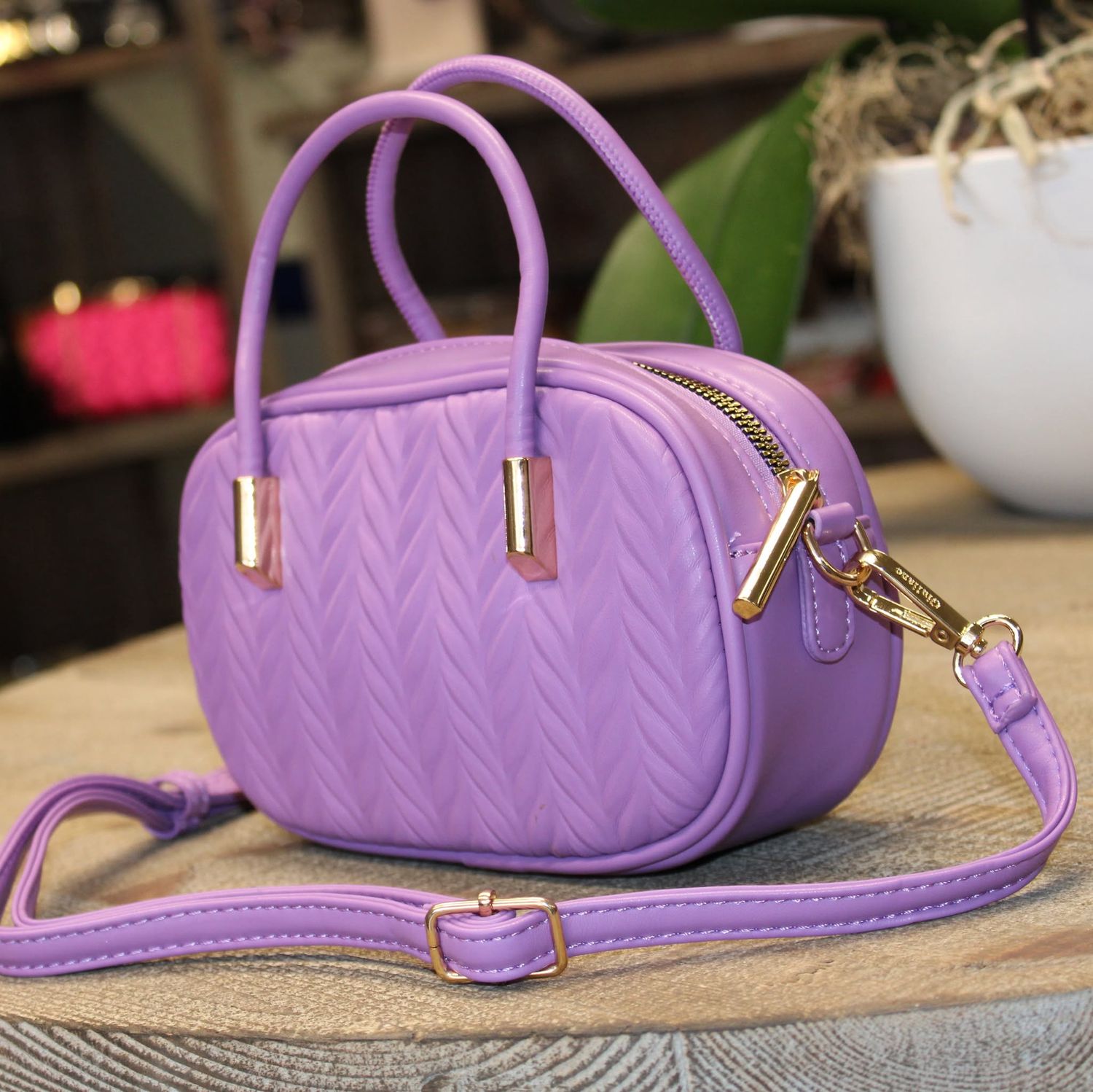 Mini sac lilas