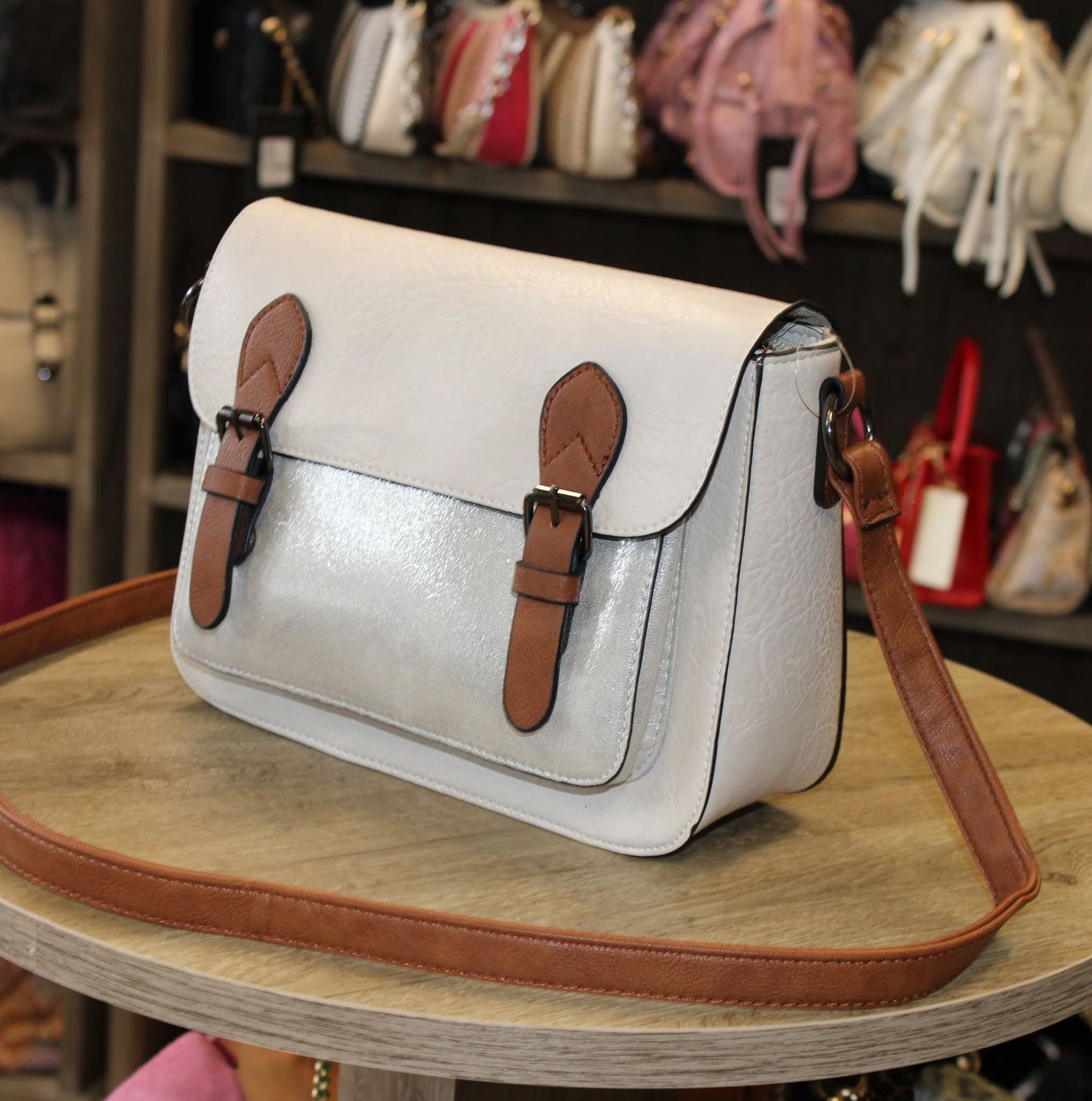 Sac écolier beige