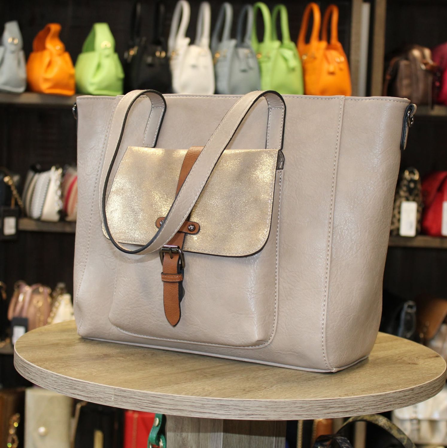 Grand sac cabas beige