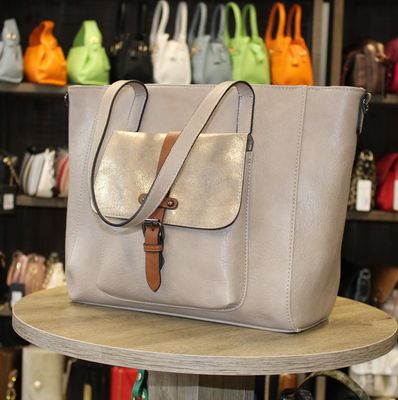 Grand sac cabas beige