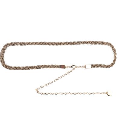 Ceinture tressé scintillante doré