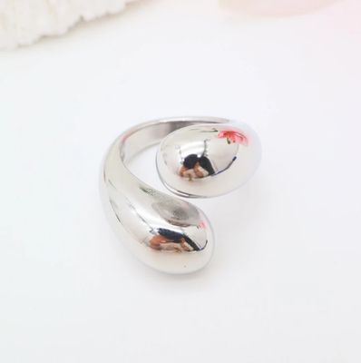 Bague réglable "Goutte" en acier
