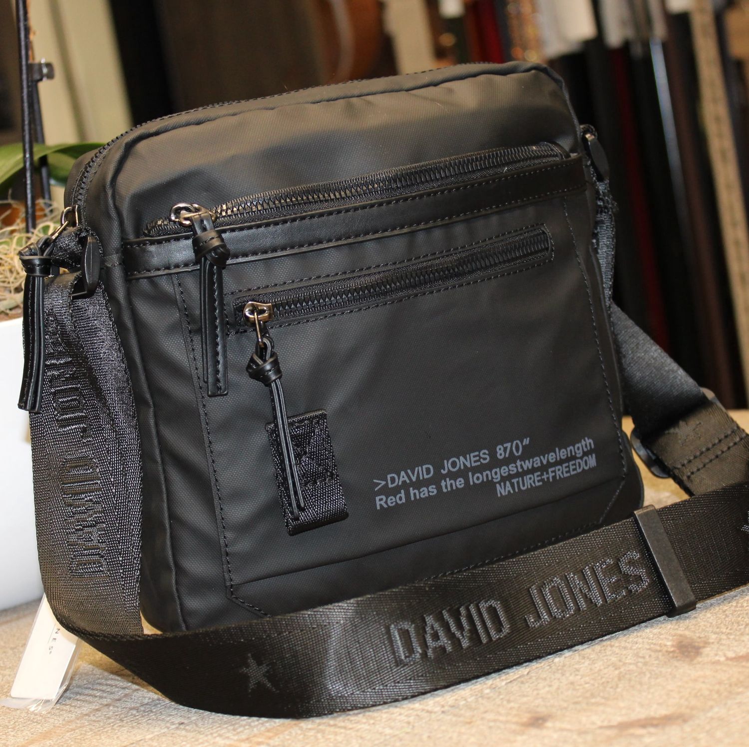 Sac pour homme avec fermeture éclaire - Noir
