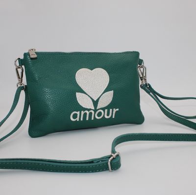 Pochette à bandoulière en cuir