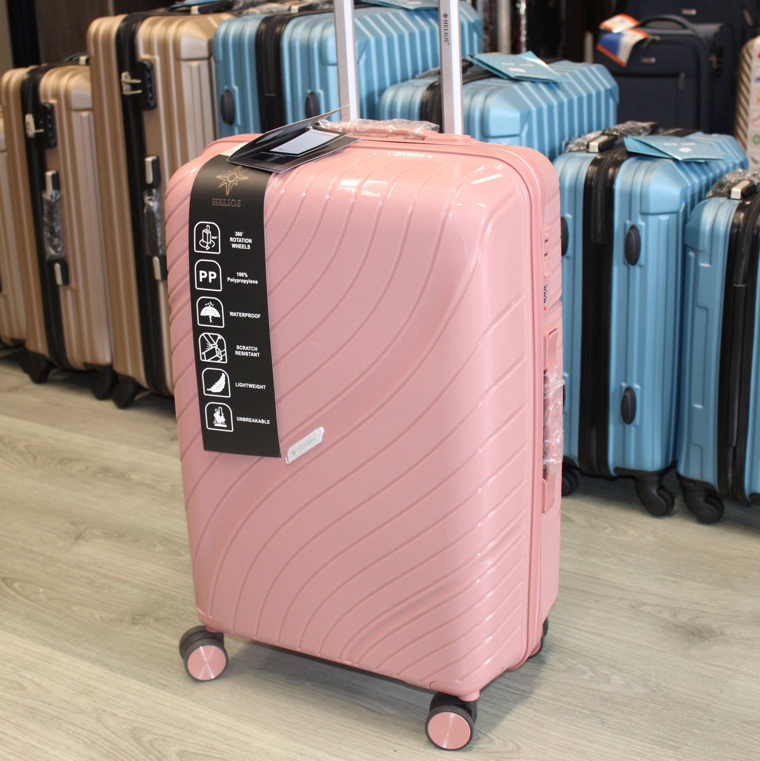 Valise en  polypropylène rose