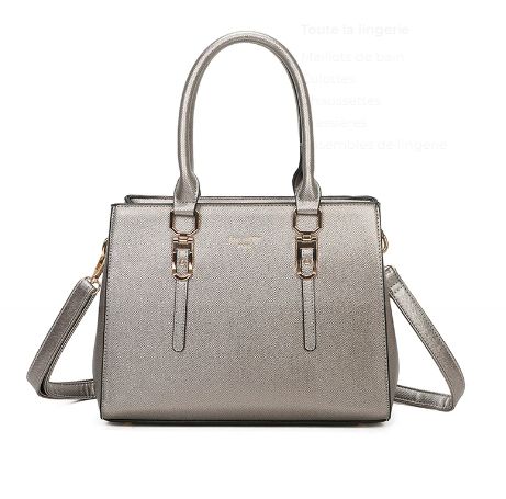 Sac à main en similicuir bronze