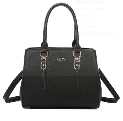 Sac à main en similicuir noir