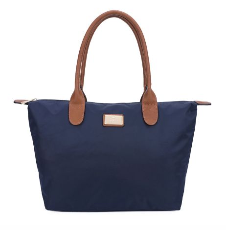 Sac cabas en nylon bleu marine