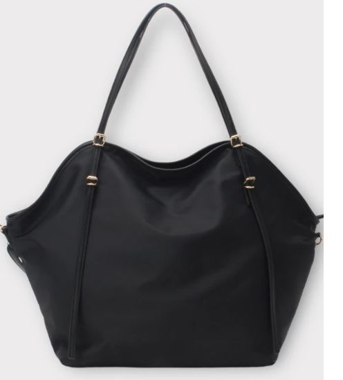 Grand cabas en nylon noir
