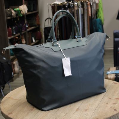Sac de week-end en nylon bleu pétrole