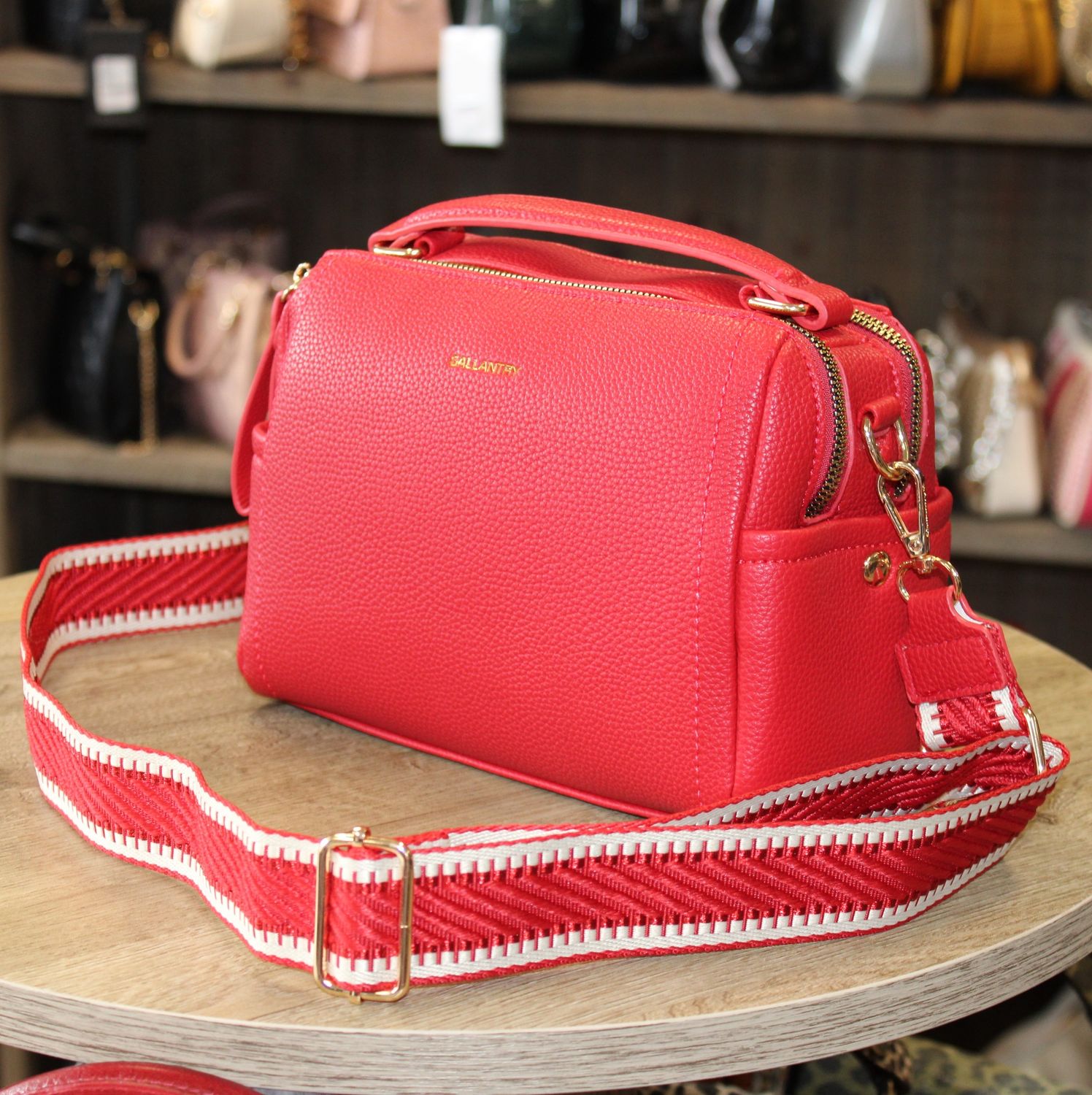 Sac à main bandoulière rouge