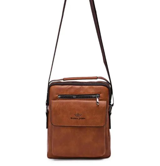 Sacoche bandoulière homme cognac