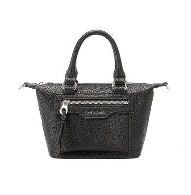 Petit sac en cuir synthétique noir