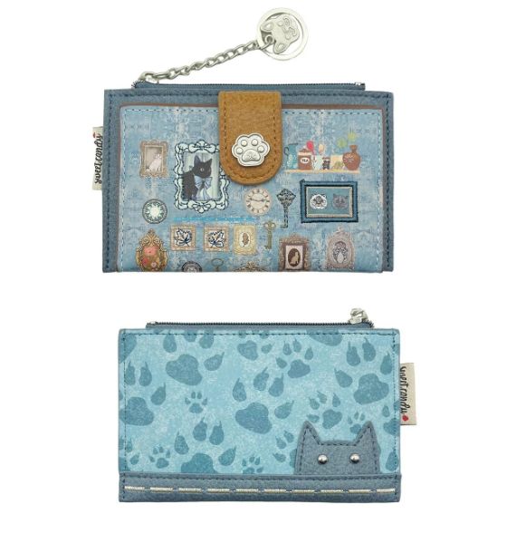 Portefeuille &quot;Little Kat&quot; bleu