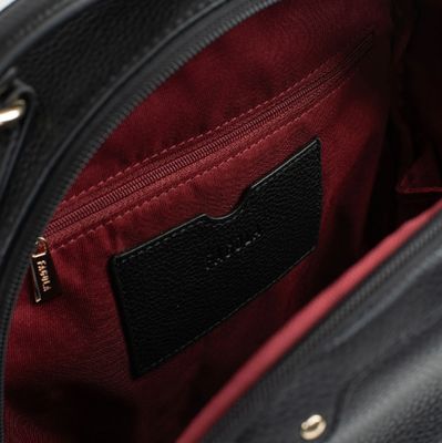 Sac à dos en cuir de vachette noir