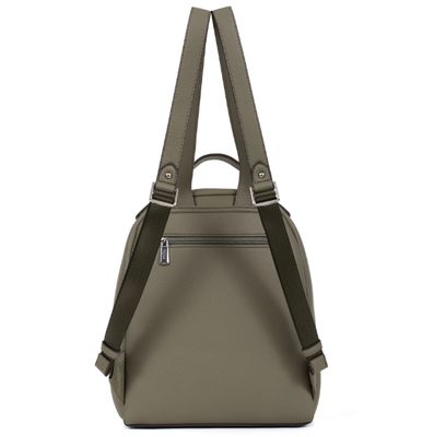 Sac à dos en similicuir kaki