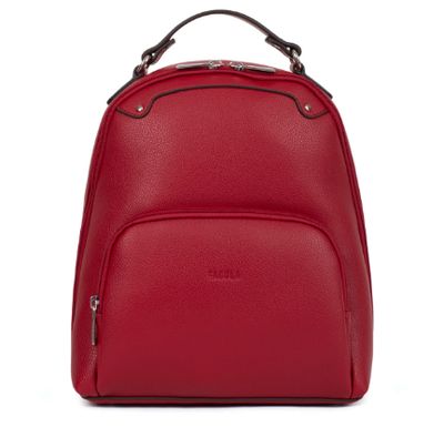 Sac à dos en similicuir rouge
