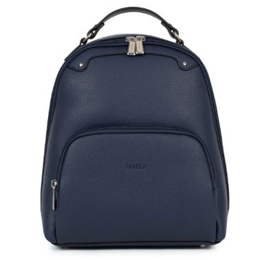 Sac à dos en similicuir bleu marine