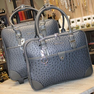 Sac business MILAN gris foncé bleuté