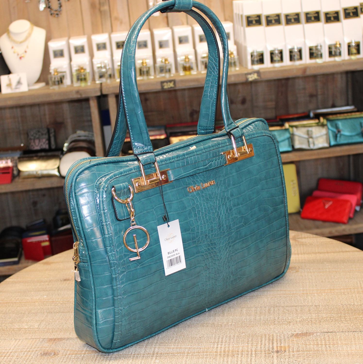 Sac à ordinateur Billie bleu pétrole