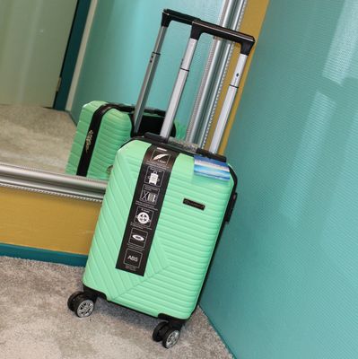 Valise en ABS vert pastel