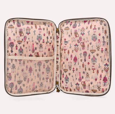 Pochette tablette matelassé textile ligné noir