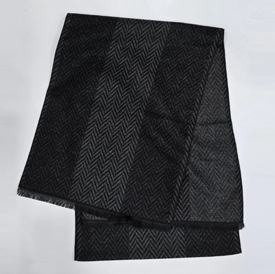 Echarpe en laine pour homme-Noir