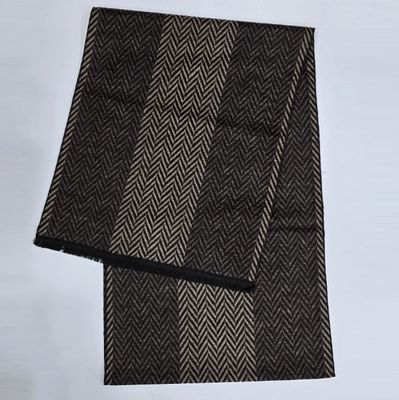 Echarpe en laine pour homme - Marron Foncé