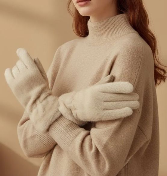 Gants pour femme - Beige