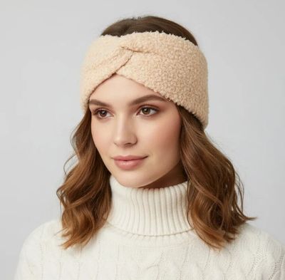 Bandeau moumoute - Beige