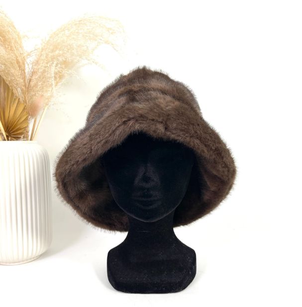 Bob en fourrure synthétique - Marron