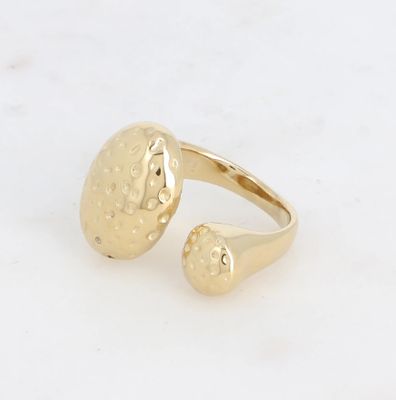 Bague réglable en acier inoxydable de couleur or