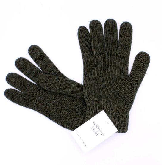 Gants homme en cachemire - Kaki