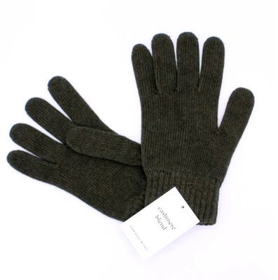 Gants homme en cachemire - Kaki