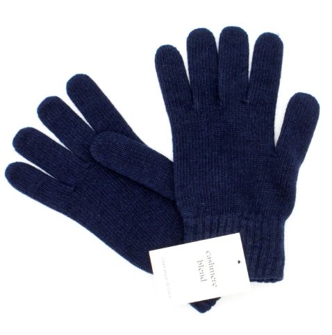 Gants homme en cachemire - Bleu Marine