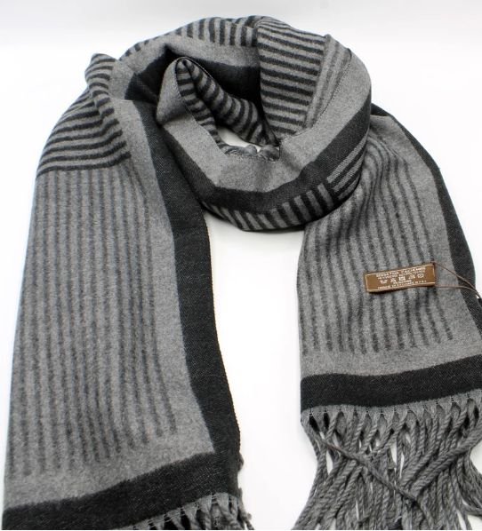 Echarpe finition douce pour homme - Noir