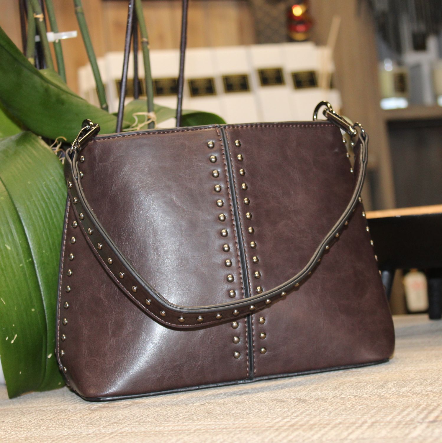 Sac épaule/bandoulière marron