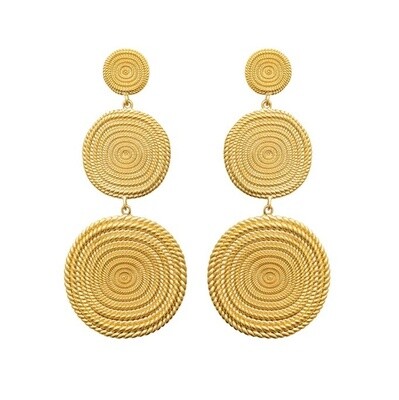 Boucles d'oreilles plaqué or