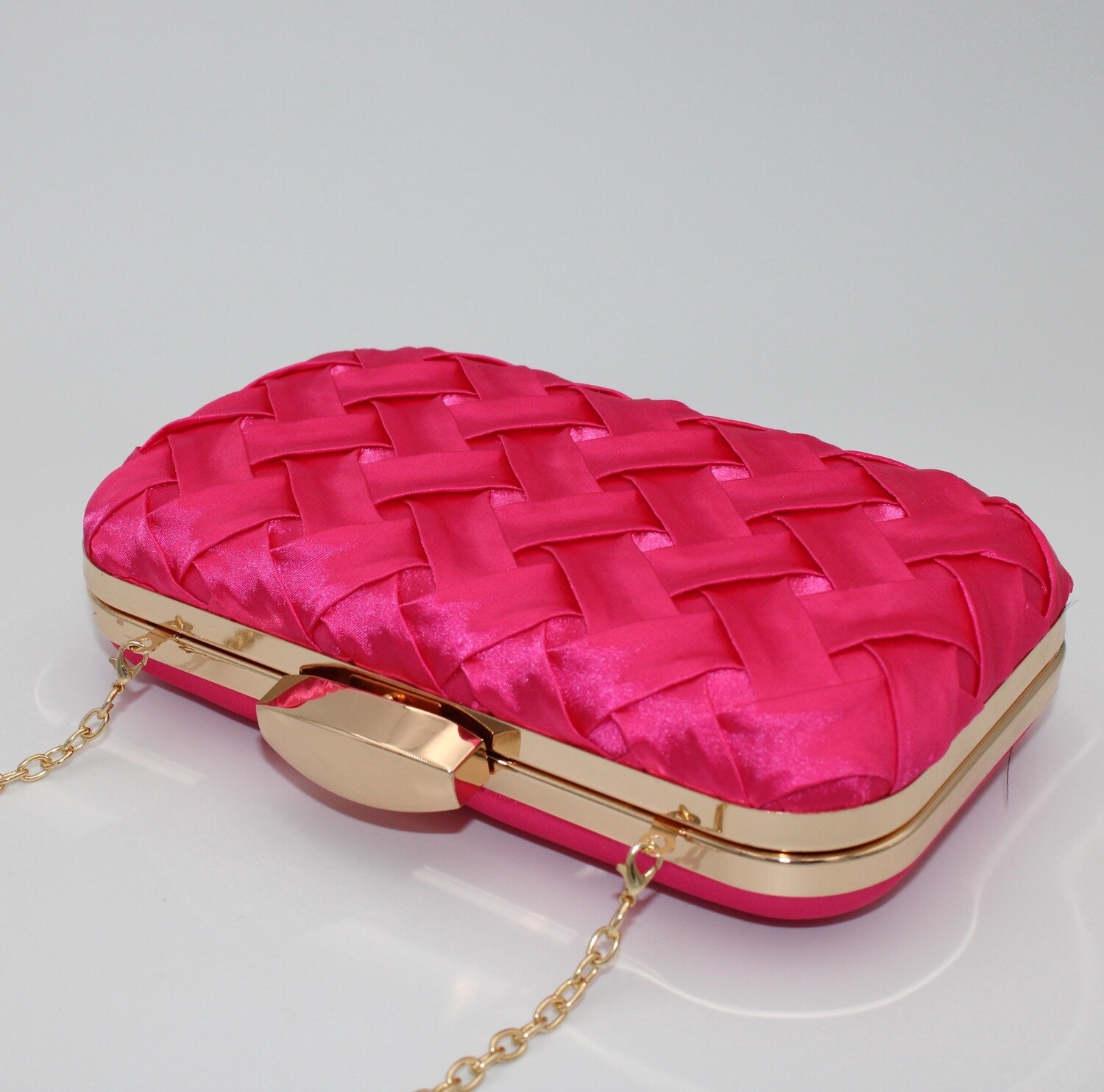 Minaudières en satin, Couleur: Fuchsia
