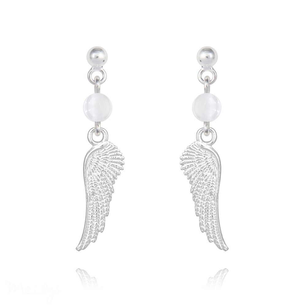 , Boucles d'oreilles en argent et pierre naturelle