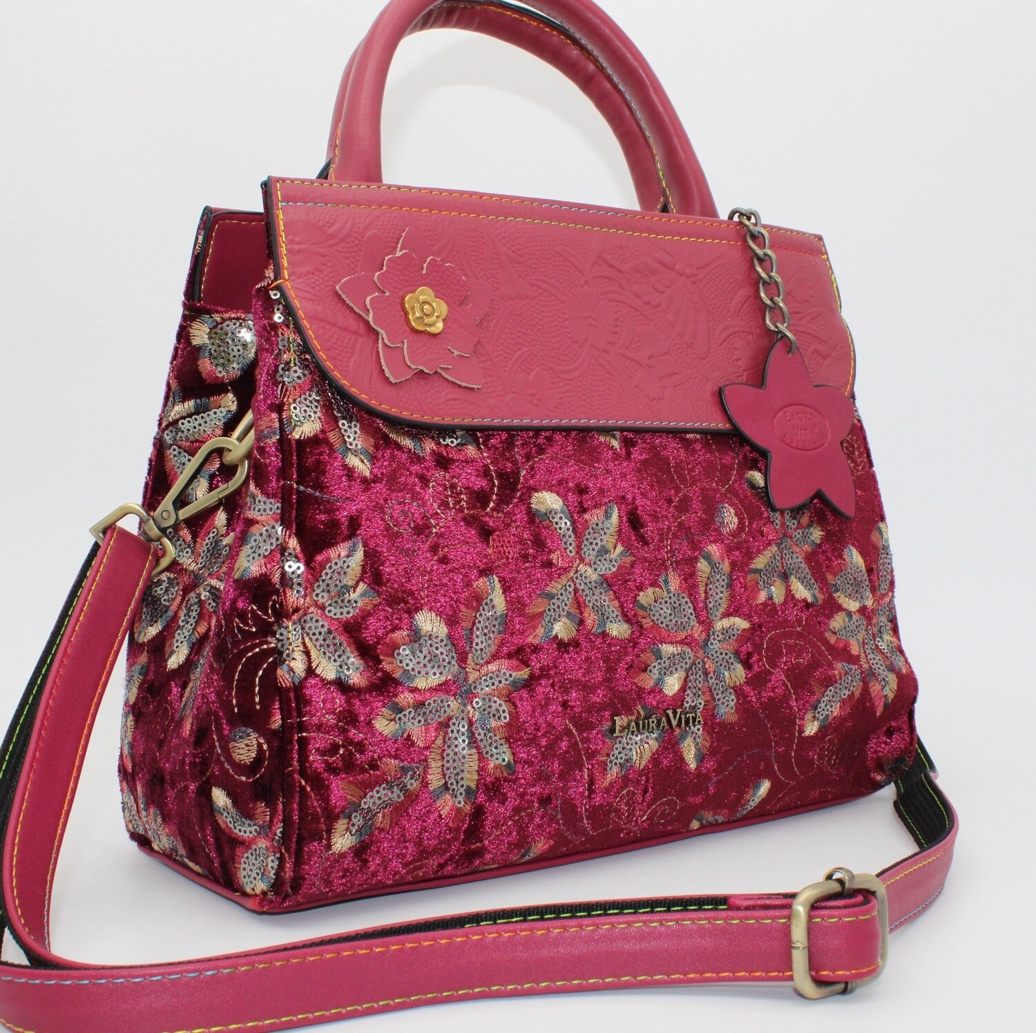 Sac à main ANTARA bordeaux