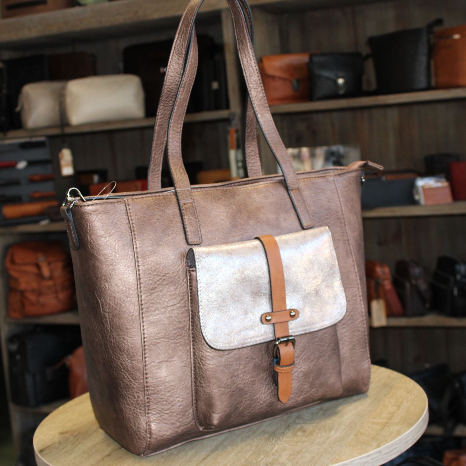Grand sac cabas BRONZE