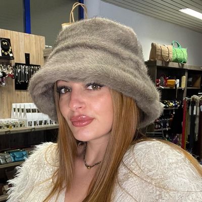 Bob en fourrure synthétique - Taupe