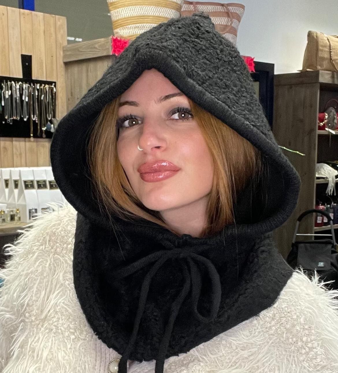 Cagoule chaude - Noir