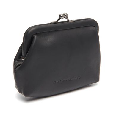 Porte-monnaie NERA en cuir noir