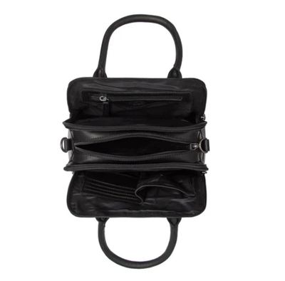 Sac à main EZRA en cuir noir