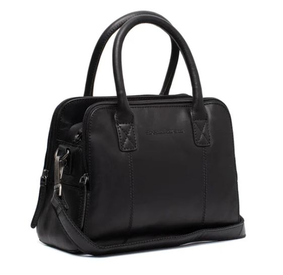 Sac à main EZRA en cuir noir